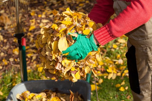 Professional waste removal team at work in Acton
