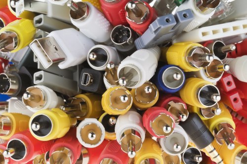 Workers wearing PPE and handling waste carefully